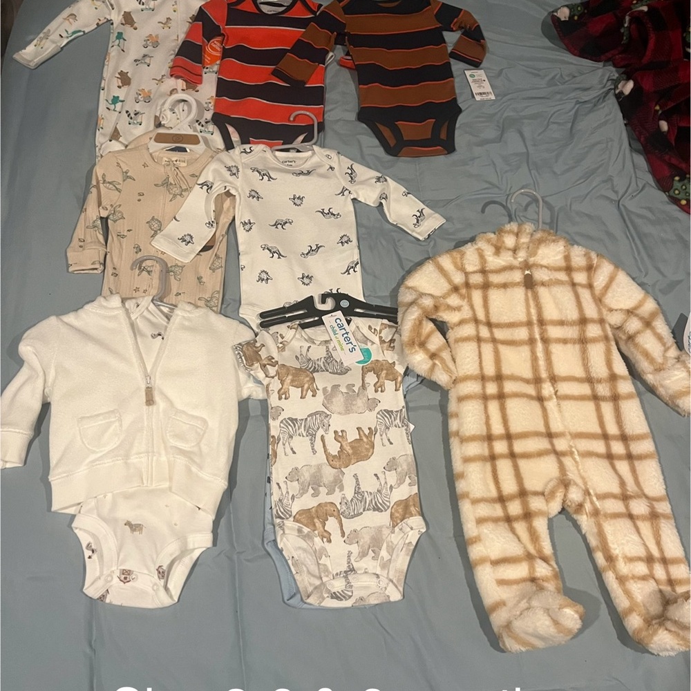 Baby boys clothing LOT sizes 3-6M, 6M & 9M